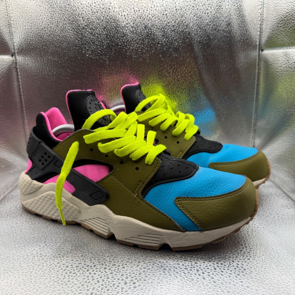 Size 10.5 Nike Air Huarache NikeiD Sneakers Mens Multi Color Excellent Custom